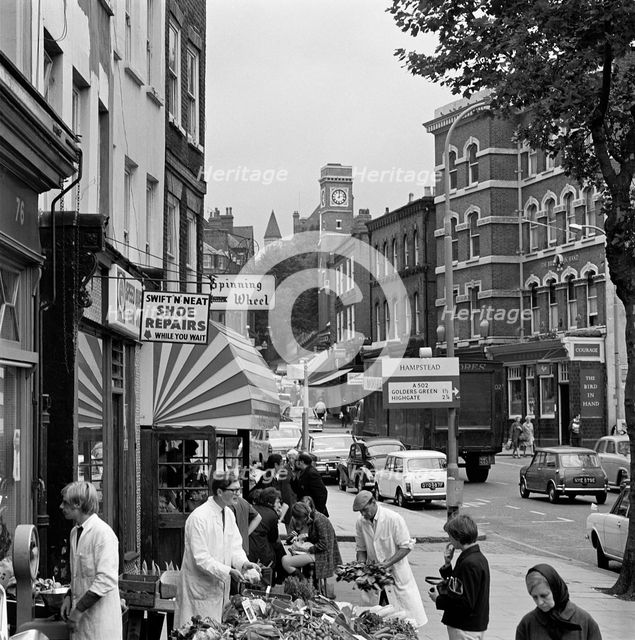 Hampstead High Street, Hampstead, London, 1967-1975. Artist: John Gay