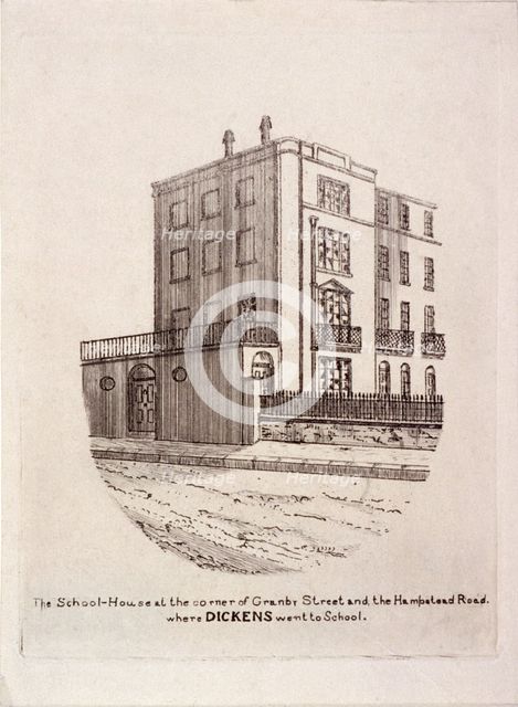 Hampstead Road, Hampstead, London, c1850. Artist: Anon