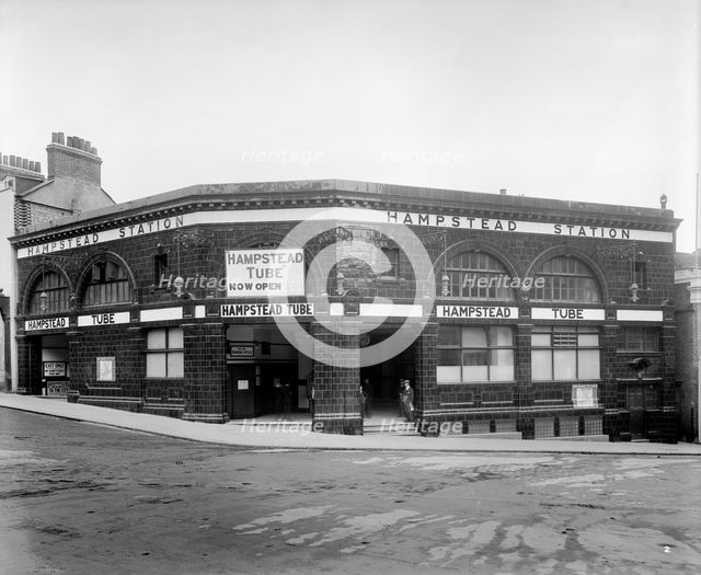 Hampstead Underground Station, Hampstead, London, 1907. Artist: Bedford Lemere and Company