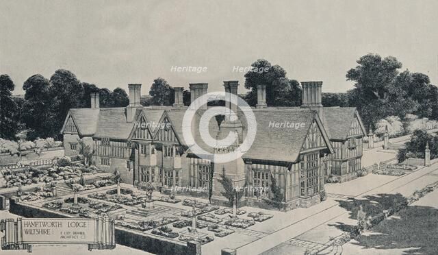 'Hamptworth Lodge, Wiltshire', c1910. Artist: Edward Guy Dawber.