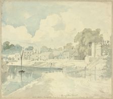 Hampton Court View taken from the Garden Seat, n.d. Creator: Henry Edridge