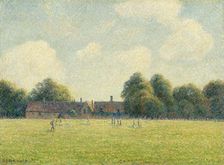 Hampton Court Green, 1891. Creator: Camille Pissarro
