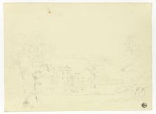 Hampton Court, Herefordshire, c.1820. Creator: Nicholas Pocock