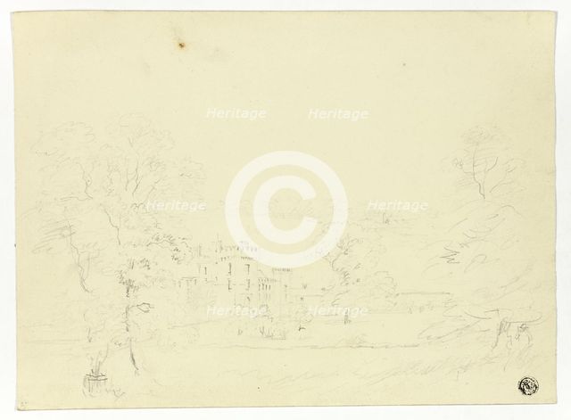 Hampton Court, Herefordshire, c.1820. Creator: Nicholas Pocock.