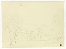 Hampton Court, Herefordshire, c.1820. Creator: Nicholas Pocock