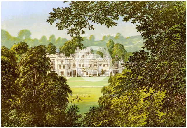 Hampton Court, Herefordshire, home of the Arkwright family, c1880. Artist: Unknown