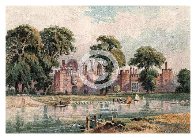 'Hampton Court Palace', 1880. Artist: Unknown
