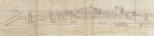 Hampton Court Palace from the North, c1550-1560. Artist: Anthonis van den Wyngaerde