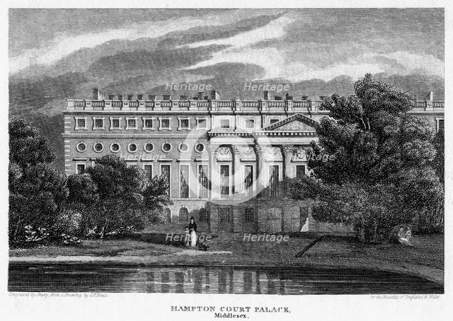 Hampton Court Palace, London, 1814. Creator: John Shury.