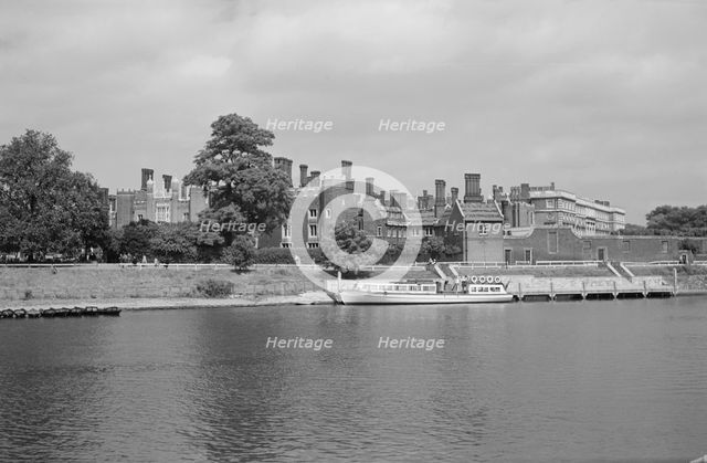 Hampton Court Palace, viewed from the south bank of the River Thames, c1945-c1965. Creator: SW Rawlings.