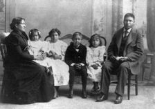 Hampton Institute, Hampton, Va. - children of Indian students educated at Hampton..., 1899 or 1900. Creator: Frances Benjamin Johnston