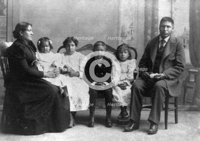 Hampton Institute, Hampton, Va. - children of Indian students educated at Hampton..., 1899 or 1900. Creator: Frances Benjamin Johnston.
