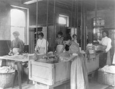 Hampton Institute, Va., 1899 - Classroom scenes - laundry shop, 1899 or 1900. Creator: Frances Benjamin Johnston