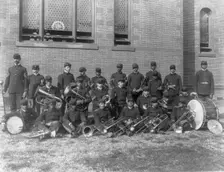 Hampton Institute, Va. - the band, 1899 or 1900. Creator: Frances Benjamin Johnston