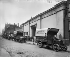 Hampton & Sons Ltd munition works, 43 Belvedere Road, Lambeth, London, July 1916. Artist: H Bedford Lemere