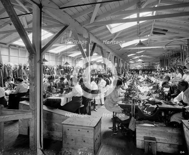 Hampton & Sons Ltd munition works, 43 Belvedere Road, Lambeth, London, July 1916. Artist: H Bedford Lemere.