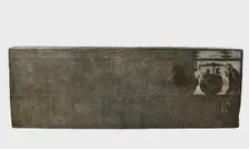 Han slab in low relief from mortuary chamber..., Han dynasty, 206 BCE-220 CE. Creator: Unknown