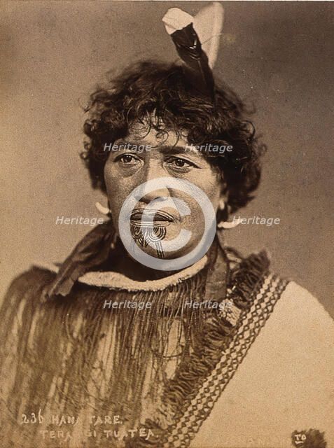 Hana Tare Te Rangituatea, 1870-1900.  Creator: Pulman Photo.