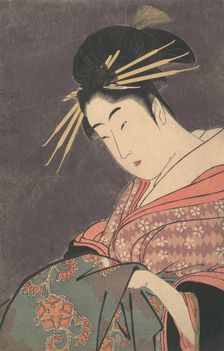Hanaogi of the Gomeiro, .., ca. 1794-95. Creator: Kitagawa Utamaro