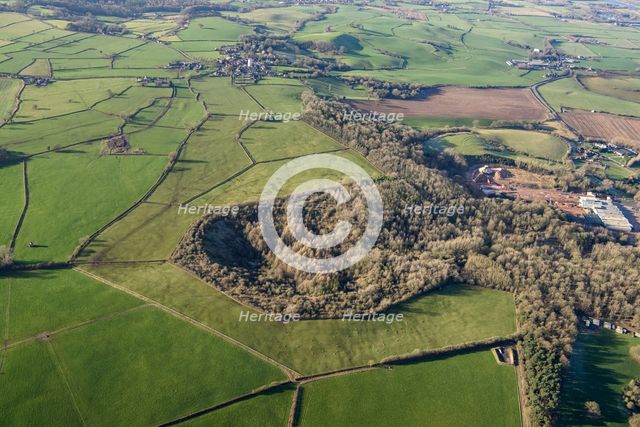 Hanbury Crater, the site of the RAF Fauld undergound munitions storage depot explosion..., 2022. Creator: Damian Grady.