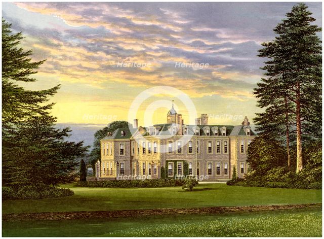 Hanbury Hall, Worcestershire, home of the Vernon family, c1880. Artist: Unknown