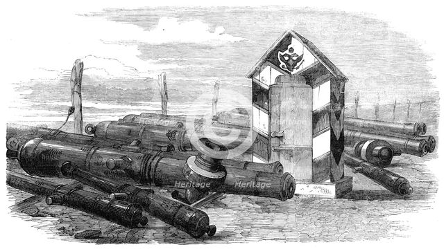 Hango Trophies at Woolwich Arsenal, 1856.  Creator: Unknown.