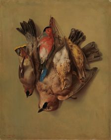 Hanging Birds, 1865. Creator: Magnus von Wright