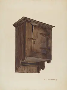 Hanging Closet, c. 1940. Creator: Ernest A Towers Jr