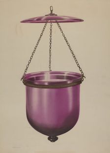 Hanging Lamp, 1935/1942. Creator: Isidore Steinberg