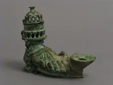 Hanging Lamp in the Form of a Sandaled Right Foot, Byzantine, 5th century. Creator: Unknown