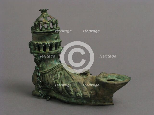 Hanging Lamp in the Form of a Sandaled Right Foot, Byzantine, 5th century. Creator: Unknown.