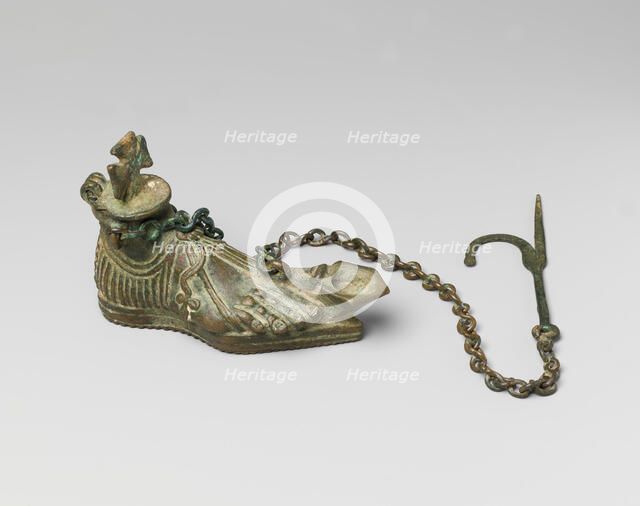 Hanging Lamp in the Form of a Sandaled Right Foot, Byzantine, 5th century. Creator: Unknown.