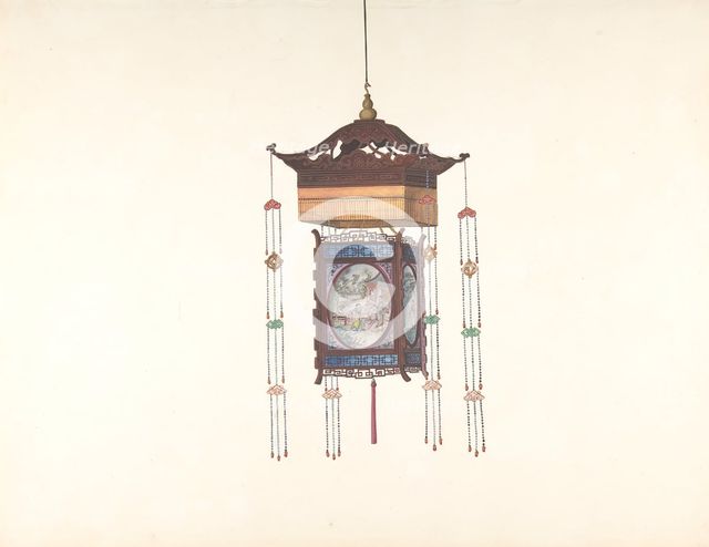 Hanging Lantern, 19th century. Creator: Anon.