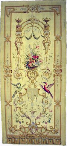 Hanging Portière or Panel for a Bed, France, 1775/1825. Creator: Unknown