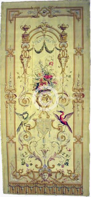 Hanging Portière or Panel for a Bed, France, 1775/1825. Creator: Unknown.
