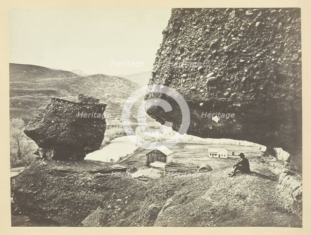 Hanging Rock, Echo City, 1868/69. Creator: Andrew Joseph Russell.