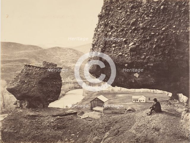 Hanging Rock, Foot of Echo Cañon, 1867-68. Creator: Andrew Joseph Russell.