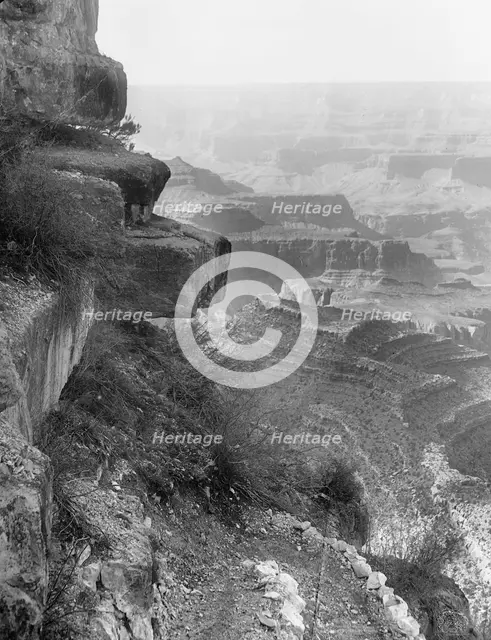 Hanging Rock, Grand View Trail, Grand Canyon, Ariz., c1906. Creator: Unknown.