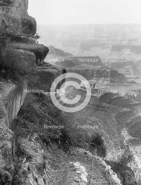 Hanging Rock, Grand View Trail, Grand Canyon, Ariz., c1906. Creator: Unknown.