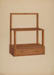 Hanging Shelf, 1940. Creator: Rolland Livingstone