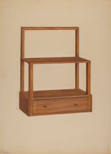 Hanging Shelf, 1940. Creator: Rolland Livingstone