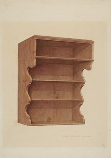 Hanging Shelf, c. 1939. Creator: William H Edwards