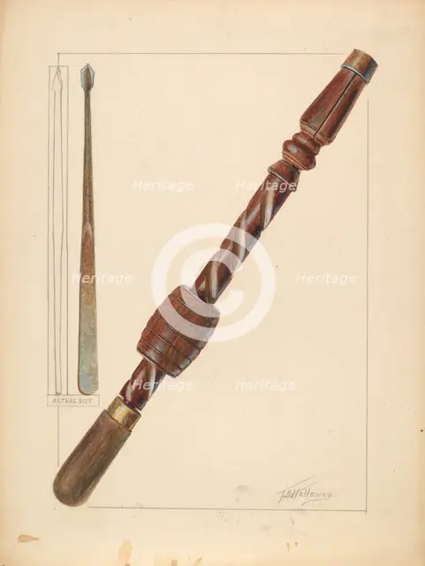 Hand Tool, 1935/1942. Creator: Thomas Holloway.