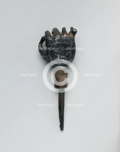 Hand with Niello Decoration, Iran, 11th-12th century. Creator: Unknown.