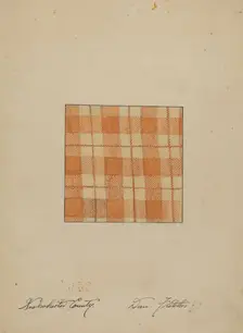 Hand Woven Linen, c. 1937. Creator: Daniel Fletcher