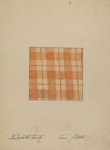 Hand Woven Linen, c. 1937. Creator: Daniel Fletcher