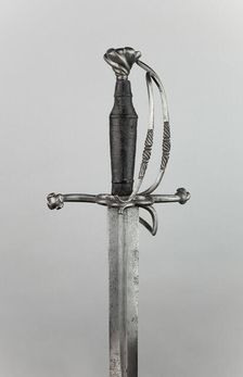 Hand-and-a-Half Sword, Switzerland, Hilt: 19th cent in mid-16th cent Swiss style Blade: mid-16th... Creator: Unknown