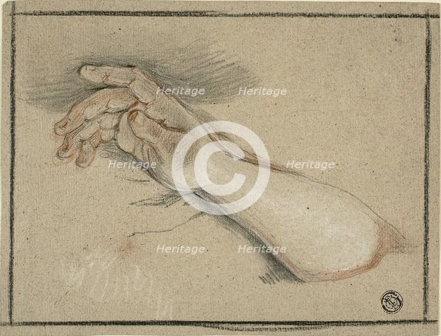 Hand and Forearm, n.d. Creator: Antoine Coypel.