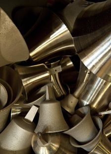 Hand bell blanks, Whitechapel Bell Foundry, 32-34 Whitechapel Road, Tower Hamlets, London, 2010. Artist: Derek Kendall