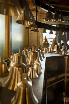 Hand bell blanks, Whitechapel Bell Foundry, 32-34 Whitechapel Road, Tower Hamlets, London, 2010. Artist: Derek Kendall